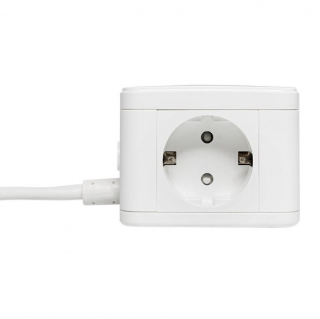 EKF PROxima Удлинитель "Куб" 2 гнезда 2USB 2,4А+Type C + Ночник 1,3 метра 1мм2