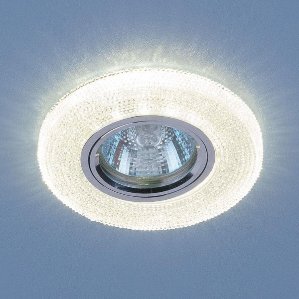 Встраиваемый точечный светильник со светодиодной подсветкой 2130 MR16 CL прозрачный Elektrostandard Catara a033624