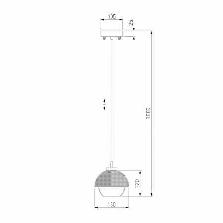 Подвесной светильник 50106/1 античная бронза / черный Eurosvet Nocciola