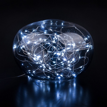 Гирлянда нить 'Роса' белый 10м IP20 400-008 белый Eurosvet Роса