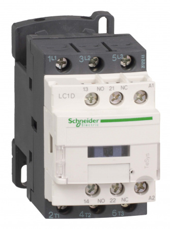 Schneider Electric Contactors D Telemecanique Контактор 3Р 380В, 18A, 3НО сил.конт. 1НО+1НЗ доп.конт. катушка 24V DC