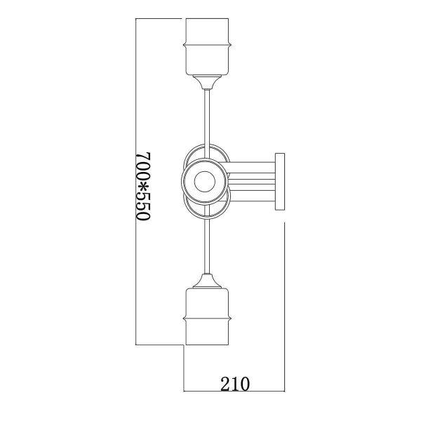 Потолочная люстра Escada MONDRIAN 699/6P