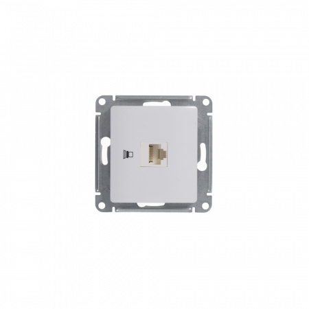 SE Glossa Бел Розетка компьютерная RJ45 кат.5E