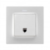 Simon S82 Concept Матовый белый, Накладка для телефонной розетки