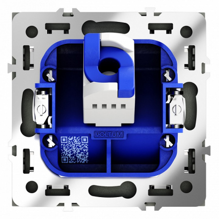 Розетка компьютерная встраиваемая VOLTUM S70 RJ45 кат.6, (титан)