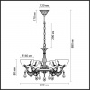 Подвесная люстра Lumion Classi Nora 2958/5