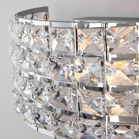 Настенный светильник с хрусталем 10115/2 хром Eurosvet Kira