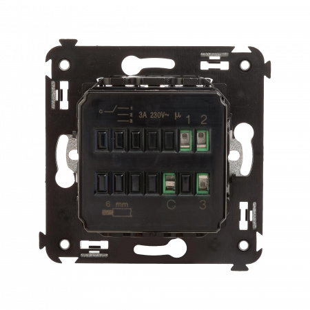 DKC Avanti Черный матовый Механизм управления вентиляторами