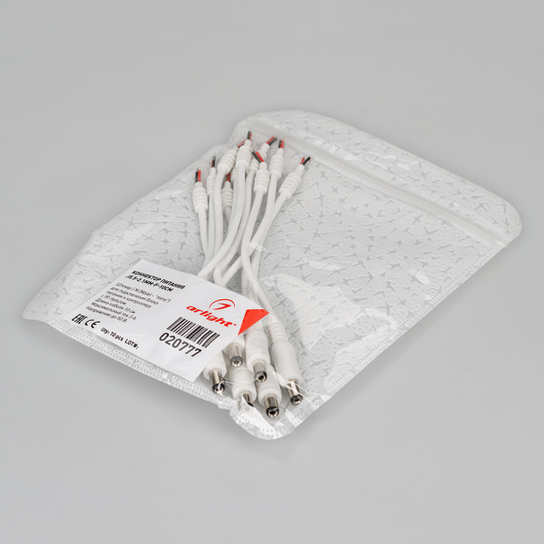 Arlight Коннектор питания J5.5-2.1mm-F-10cm (-)