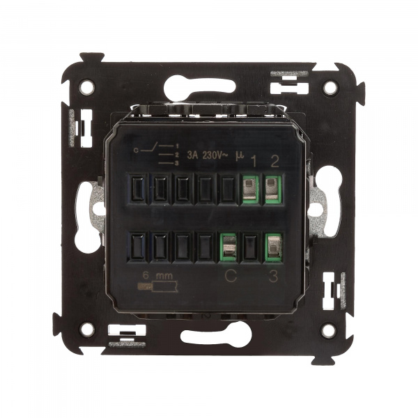 DKC Avanti Черный матовый Механизм управления вентиляторами