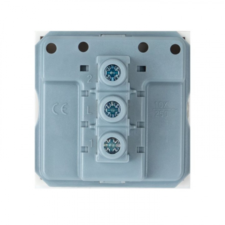 EKF PROxima Выключатель 10А, 1 клавишный проходной без индикатора