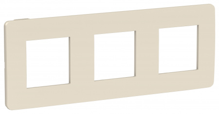 SE Unica Studio Бежевая/Бежевая Рамка 3-ная