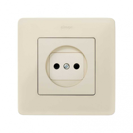 Simon 82 Слоновая кость Накладка розетки 1-ая