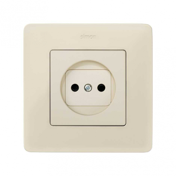 Simon 82 Слоновая кость Накладка розетки 1-ая