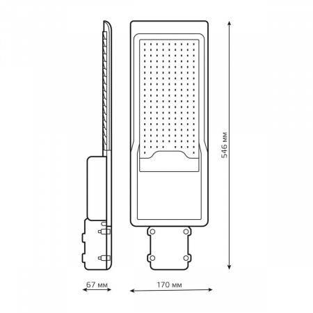 Уличный светодиодный консольный светильник Gauss Avenue 629534320