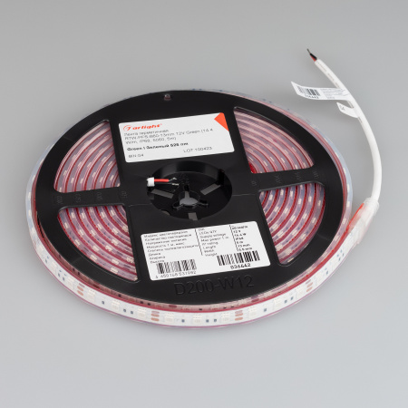 Светодиодная влагозащищенная лента Arlight 14,4W/m 60LED/m 5060SMD зеленый 5M 036442