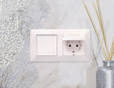 Рамка ALFA Line (Жемчуг) 1-ая AF110201