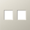 Donel Накладка 2-я для розеток RJ45, TV, SAT, матовый кашемир, серия A07, DE86935
