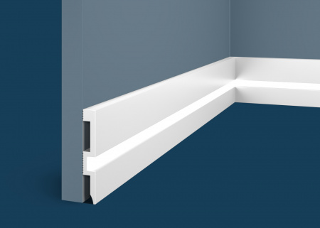 Плинтус PX059, 80х12, 2000мм, Экополимер/18