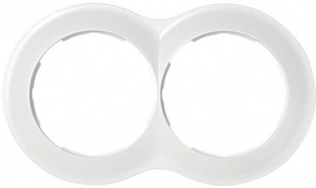 Simon 88 Белая Рамка 2-ая круглая
