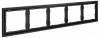 Рамка пластиковая VOLTUM S70 на 5 постов, (графит)