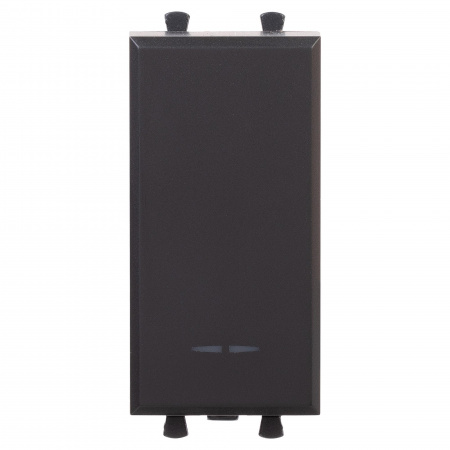 DKC Avanti Черный матовый Выключатель 1 модуль