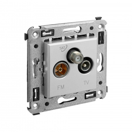 DKC Avanti Закаленная сталь Розетка TV-FM-SAT