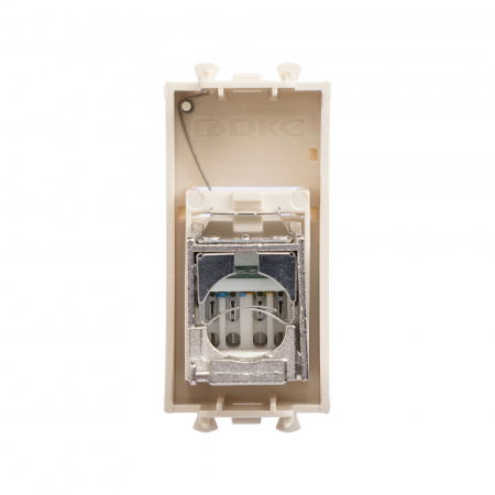 DKC Avanti Ванильная дымка Компьютерная розетка RJ-45  категория 6 экранированная 1 модуль
