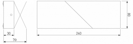 Настенный светодиодный светильник Snip LED 40106/LED тёмно-серый Elektrostandard Snip a055428