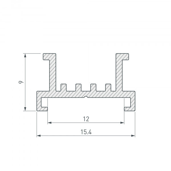 Основание для ленты Arlight SL-Line-2522-2500 033415