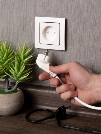 EKF PROxima Стокгольм Белый Розетка б/з, со шторками, 10 А