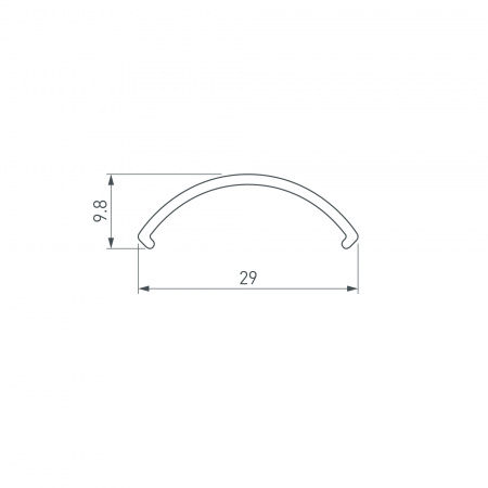 Arlight Экран ROUND-D36-360-2500 BLACK OPAL  (Пластик)
