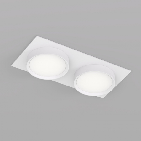 DK2092-WH Встраиваемый светильник FLAT, IP 20, до 15 Вт, GX53, LED, белый, алюминий
