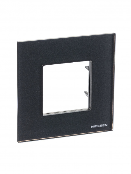 ABB NIE Zenit Стекло графит Рамка 1-я 2 мод