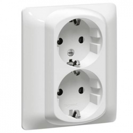 Legrand Galea Life Белый Розетка 2-ая с/з