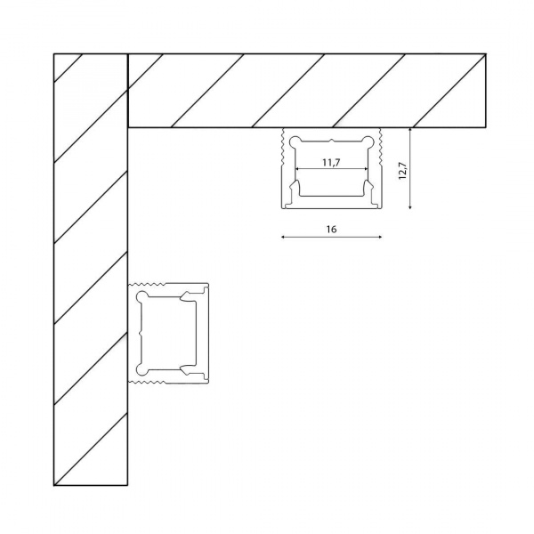 Профиль DesignLed LS.1613-W-R 010364