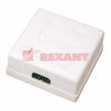Розетка компьютерная 2-порта RJ-45(8P8C), категория 5е, внешняя Rexant