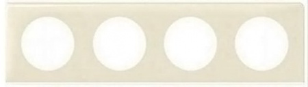 Legrand Celiane2 Слоновая кость глянец Рамка 4-ая (2+2+2+2 мод)