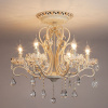 Люстра с хрусталем 12205/6 белый Eurosvet Etna