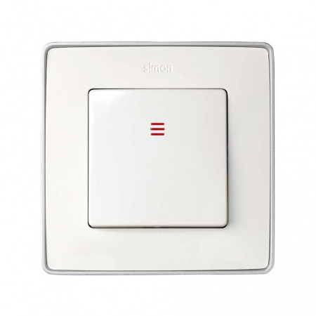 Simon 75 Мех Выключатель перекрестный 1-клавишный с подсветкой