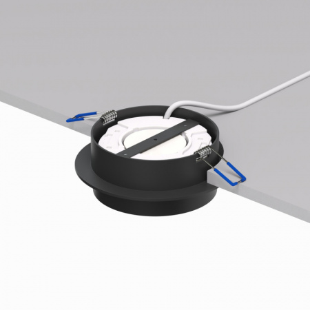 DK2090-BK Встраиваемый светильник FLAT, IP 20, до 15 Вт, GX53, LED, черный, алюминий