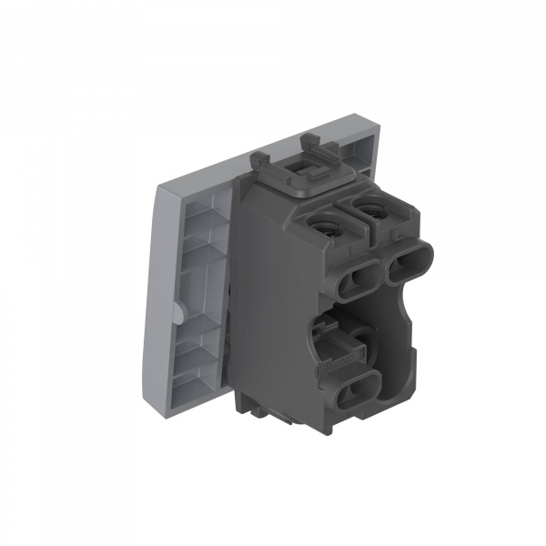 DKC Avanti Закаленная сталь Выключатель одноклавишный 2 модуля