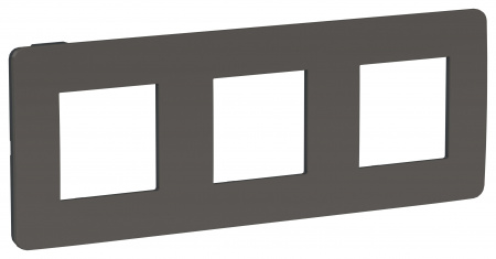 SE Unica Studio Дымчато-серая/Антрацит Рамка 3-ная