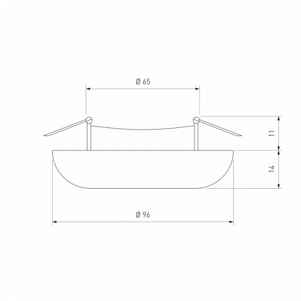 Светильник встраиваемый прозрачный 2201 MR16 Elektrostandard  a038455