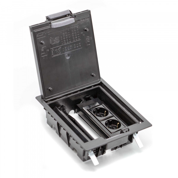 DKC Лючок напольный c изменяемой глубиной, 8 модулей