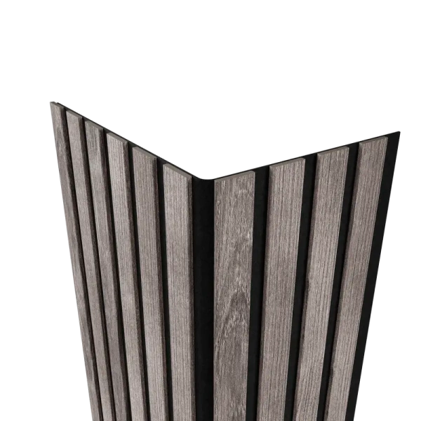 Акустическая панель FLEX Ясень Дымчатый 1200×600 мм рейка 25х6 мм