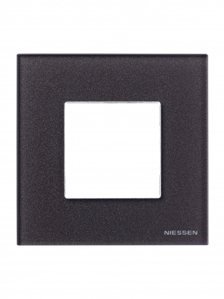 ABB NIE Zenit Стекло кофейное Рамка 1-я 2 мод