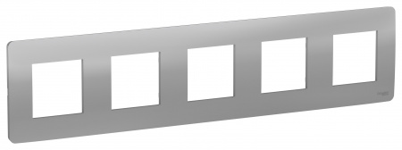 SE Unica Studio Алюминий Рамка 5-ная