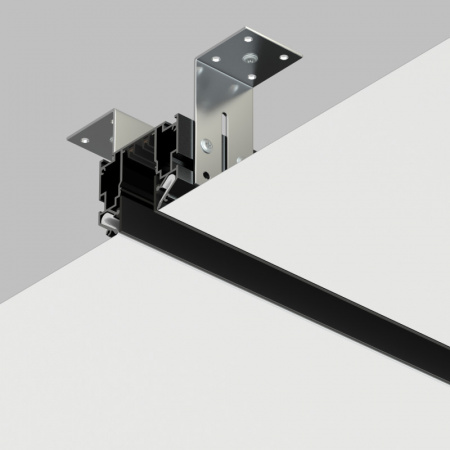 TR2023-BK Профиль-трек SMART ONE, для натяжных потолков, 3 м, алюминий, черный