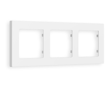 Рамка ALFA Techno (Белый матовый) 3-ая AF220123